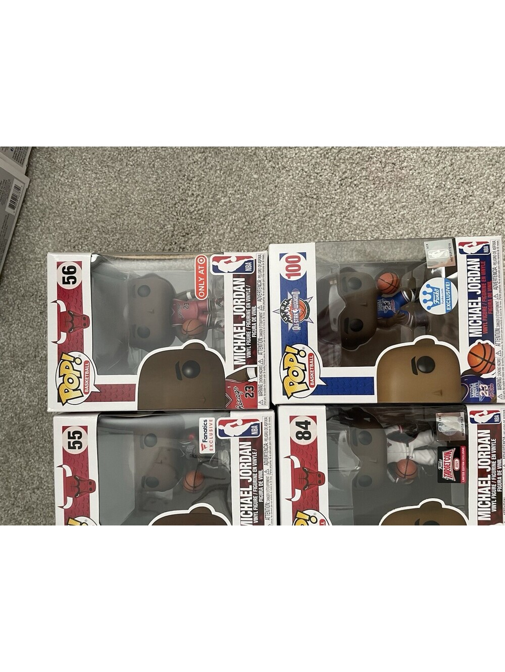 Michael Jordan Funko Pop Lot Of 6 (54, 55, 56, 74, 84, 100) - Picture 2 of 7